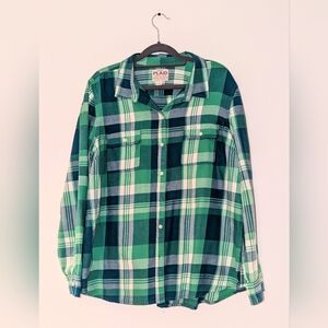 OLD NAVY Plaid women's flannel shirt - size XL